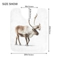 thumbnail image 5 of IAUYY Set of 2 Inch Bath Mat Thick Soft Plush Shower Mat TPR Backing Material Non Slip Bath Mats for Bathroom for Tub Shower Hotel White Reindeer Photos, 5 of 9