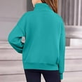 thumbnail image 4 of UFOUND Child Girls Half Zip Sweatshirt Quarter Zip Pullover Sweatshirts With Pocket Hoodie Sweater Fall Clothes For Teen Girls Casual Baby Dailywear, 4 of 4