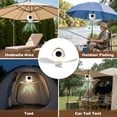 thumbnail image 6 of Camping Fan with Light, 7200mAh Rechargeable Fan with Remote, 4 Speed Timer LED Lantern for Camping Travel Emergency, White, 6 of 9