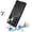 Black, variant on Phone Case for Galaxy S25 Ultra Magnetic Ring Stand Shockproof Hybrid Full Camera Slide Guard Anti Slip Heavy Duty Protective Armor Cover [Blue]