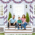 thumbnail image 5 of Topboutique Patriotic Tinsel Garland 4th of July Garland Decor 52.5 ft Red White Blue Garland Star Ornaments Metallic Garland for Independence Day Memorial Day Veteran's Day(8 Pcs-6.56 ft/Pc), 5 of 7