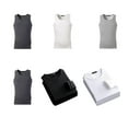 thumbnail image 1 of Becaristey Men Thermal Underwear Vest Winter Basic Layer Inner Wear Tops Undershirt Black Vest, 1 of 4