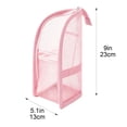 thumbnail image 6 of Breathable Mesh Travel Toiletry Bag with Zipper, Portable Toothbrush Toothpaste and Cosmetic Organizer Pouch, Standing Bathroom Camping Trip and Luggage Storage Bag, A, 6 of 7