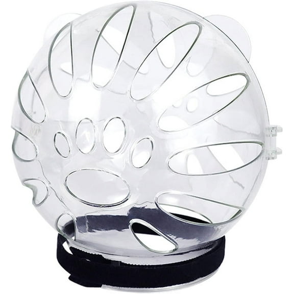 Pet Recovery Space Helmet Anti-Lick/Anti-Bite Head-Cover Breathable- Helmet Grooming Help Supplies Muzzles for Biting