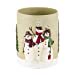 thumbnail image 3 of Avanti Linens Wastebasket Snowmen Gathering Collection, Decorative, Natural, 3 of 10