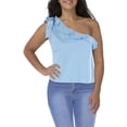 thumbnail image 2 of Riley & Rae Womens Juniors Fringe Side-Tie Pullover Top, 2 of 2