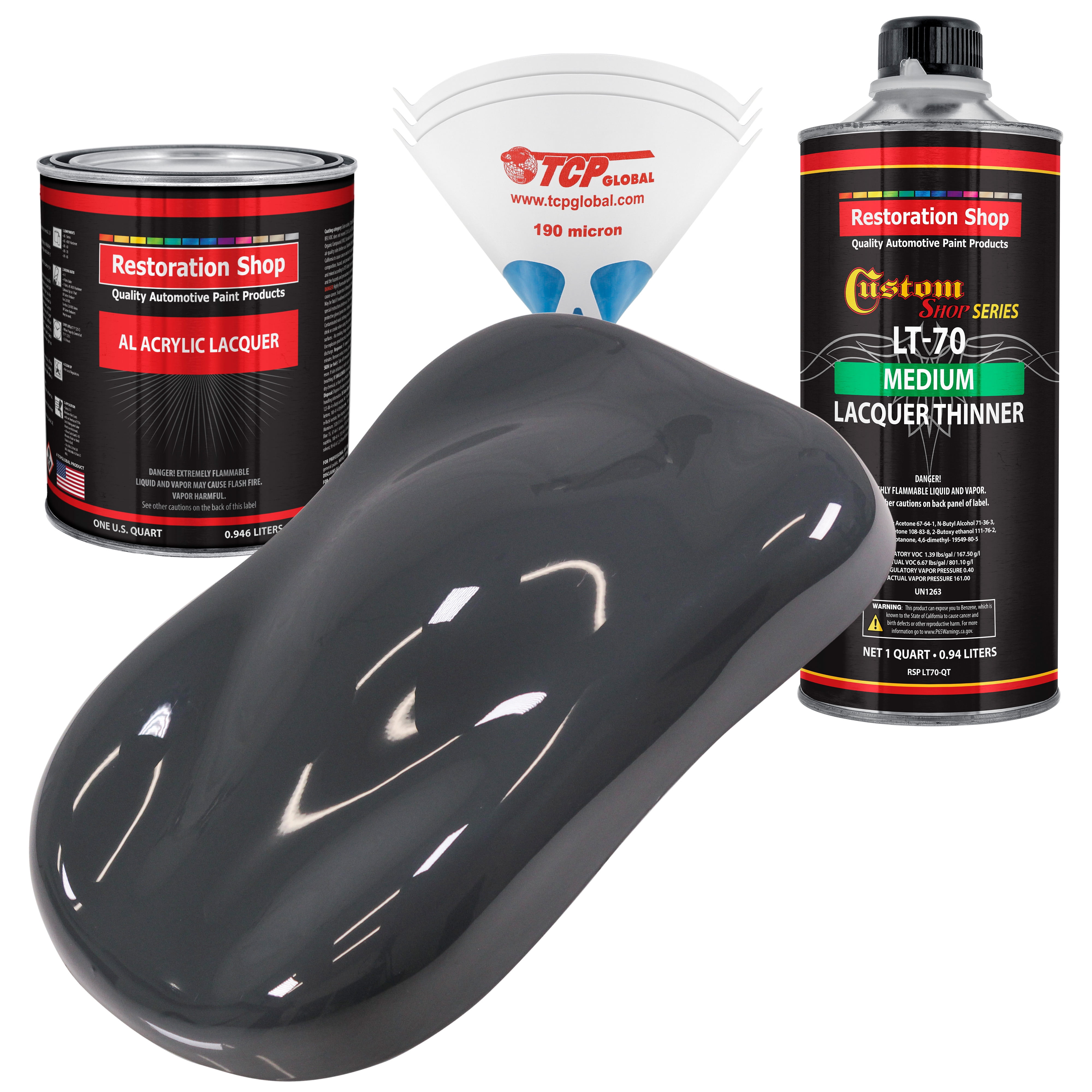 Restoration Shop Machinery Gray Acrylic Lacquer Auto Paint Complete