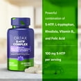 thumbnail image 3 of Orzax 5-Htp With L-Tryptophan & Rhodiola Vegan Supplements, 120 Capsules, 3 of 8