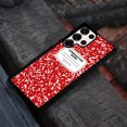 thumbnail image 4 of WIRESTER Shockproof Soft Rubber Cover Case for Samsung Galaxy S25 Ultra 6.8" 2025, Red Composition Book, 4 of 5