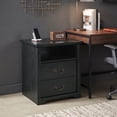thumbnail image 4 of Furniture of America Chara Modern Wood 2-Drawer Nightstand with Open Top Shelf, Black, 4 of 15