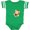 Football Green and White, variant on Papa's Little Monkey Boys or Girls Baby Bodysuit