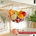 thumbnail image 5 of Deago Hanging Fruit Hammock Under Cabinet - Macrame Handwoven Cotton Fruit Basket, Veggie or Banana Hammock - Hanging Kitchen Storage for Home, Boat, Camper, or Rv, 5 of 8