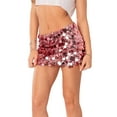 thumbnail image 4 of Yunliwuli Women Wrapped Half Dress, Sequined Summer Spring Fall Dance Street Club Party Short Skirt, 4 of 7