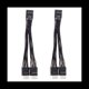 thumbnail image 1 of 2 Piezas de Cable de ExtensióN USB para Placa Base de Computadora de 9 , 1 Hembra a 2 Macho, Divisor Y, Cable de ExtensióN de Audio HD para PC de 10 Cm, 1 of 5