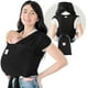 thumbnail image 1 of KeaBabies Portabebés, D-Lite Portabebés - Portabebés ajustable y fácil de usar, portabebés para recién nacidos y niños pequeños, portabebés para bebés, portabebés con anilla (negro moderno), 1 of 5