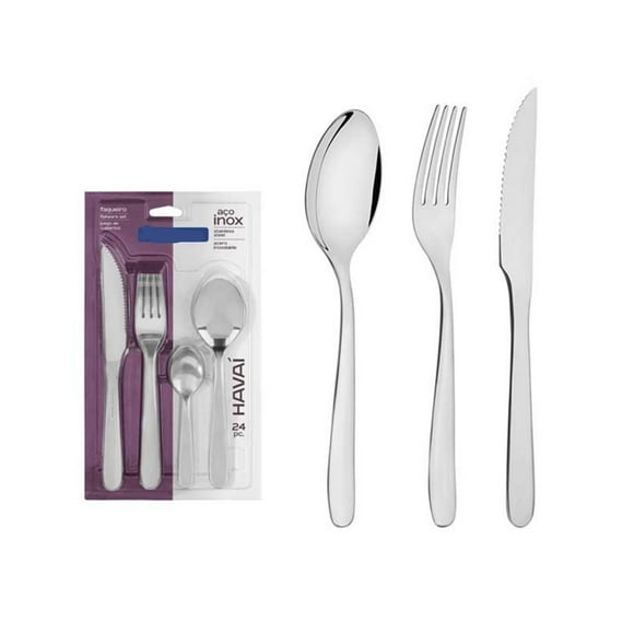 Juego de cubiertos 24 piezas Tramontina Acero Inox 669050/94