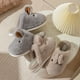 thumbnail image 4 of Zapatillas de algodón de conejo de Jade para mujer, pantuflas de algodón con sensación de gato de dibujos animados para invierno, para uso doméstico, para padres e hijos, 4 of 4