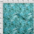thumbnail image 3 of oneOone Cotton Cambric Turquoise Blue Fabric Abstract Floral Dress Material Fabric Print Fabric By The Yard 42 Inch Wide-2rb, 3 of 5