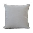 thumbnail image 2 of Gray Velvet Sofa Pillow Cushion for Back and Waist Support with Zipper Cover 17.7x17.7 Inches, 2 of 6