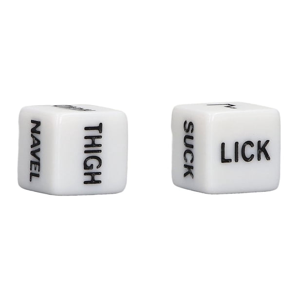 Pack Funny English Couple Dice Set Valentine's Day Honeymoon Anniversary Action Game 1.5cm