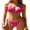 Hot Pink, variant on Women's Triangle Bikini Sets Sexy Halter String Two Piece Swimsuits Tie Lace Trim Bathing Suit Trendy Beach Swimwear Light Pink M