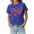 thumbnail image 4 of Camiseta de béisbol Talovee para mujer Game Day, azul, talla XL, 4 of 4
