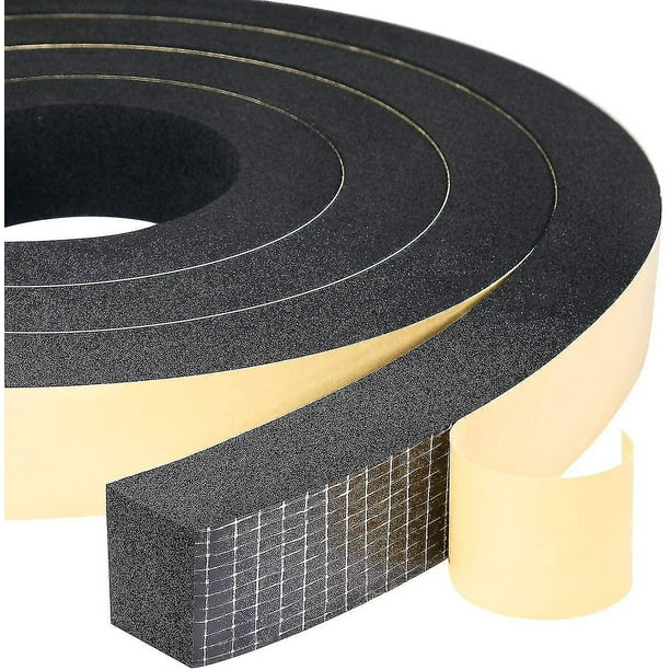 Foam Gasket Strip 2 Rolls 25mm(w) X20mm(h) X4m(l) Seal Weatherproof Shockproof Anticollision Furnitu