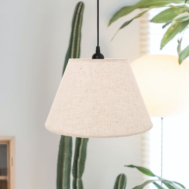 HEALEEP Retro Lampshade Beige Metal Ambiance Creation for Living Room 1Set
