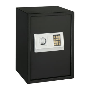 Fire Proof Safe Box For Home SentrySafe P005C Compact Safe - Portable Safe With Cable For Car, Dorm, Travel (0.05 Cubic Feet, Black) Without Combination