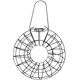 thumbnail image 2 of Comedero circular para pájaros Comedero colgante para pájaros Herramienta de alimentación de pájaros salvajes para exteriores e interiores esquí esquí Gafas de esquí, 2 of 5