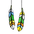 thumbnail image 1 of Stained Glass Window Pendant Acrylic Wall Hanging Ornament Window Pendant, 1 of 3