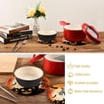 thumbnail image 6 of SKYSONIC Halloween Pumpkins Bats Pot Holders Trivets, 2 Pcs Heat Resistant Trivets,Moon Tree Cotton Thread Weave Mats for Hot Pads Pans Pot Bowl Teapot for Kitchen Decor, 6 of 7