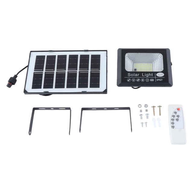 Luz solar, luz solar con control remoto, luz con control remoto, luz con panel solar, rendimiento impulsado