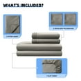 thumbnail image 5 of Shilucheng 4 Pieces Luxury Bed Sheets Set, 1800 Series Plush Microfiber Bed Sheets, 16" Deep Pocket, King, Gray, 5 of 9