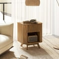 thumbnail image 4 of Costway 2 PCS Wood Nightstand with Drawer & Open Shelf Storage Home Bedside Table for Bedroom, 4 of 9