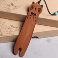 thumbnail image 5 of 4PCS Bookmark, Funny Book Mark for Book Lover, Wooden CatBook Marker Gifts for Reader Lovers, 5 of 7