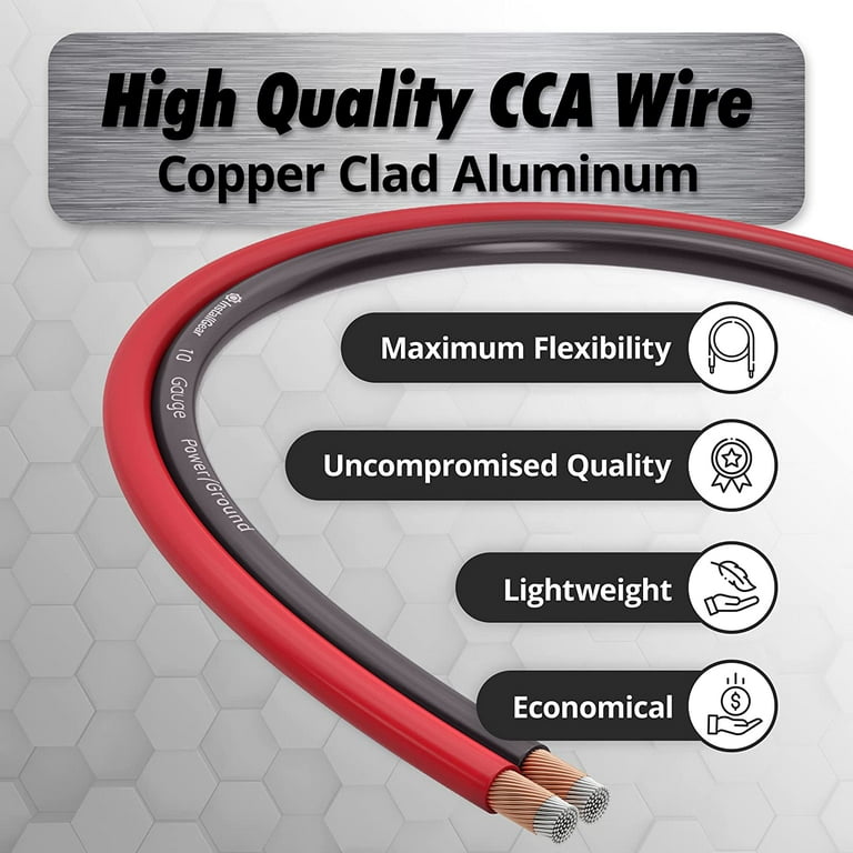  6 Gauge 6 AWG 10 Feet Red Welding Battery Pure Copper Flexible  Cable Wire - Car, Inverter, RV, Solar : Tools & Home Improvement