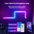 thumbnail image 3 of Luces LED de noche inteligentes para TV, dormitorio, sala de juegos, Bar, decoración, WIFI, RGBIC, Bluetooth, APP, Control de voz, sincronización de música, DIY, 3 of 4