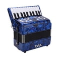 thumbnail image 4 of Accordions, 22 Keys Easy Playing Celluloid Reed Accordion 8 Bass  For Beginner Dark Blue, 4 of 8