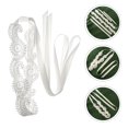 thumbnail image 3 of 1Pc Wedding Dress Ribbon Lace Flower Bridal Belt Cloth Wedding Belt Sash (White), 3 of 9