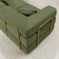 thumbnail image 5 of 108" Modular Sectional Sofa with L-Shape Chaise, Boneless Cloud Couch with Deep Seat, Sponge Compression Sofas No Assembly Required, Modern Sofa Fold-Out Sofa Bed, With Removable Backrest (Green), 5 of 11
