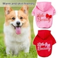 thumbnail image 3 of Walbest Little Beauty Patterns Printed Fashion Puppy Pet Hoodie Dog Coat Clothes Pet Sweatshirt for Small Dog Medium Large Dogs Cats, 3 of 7