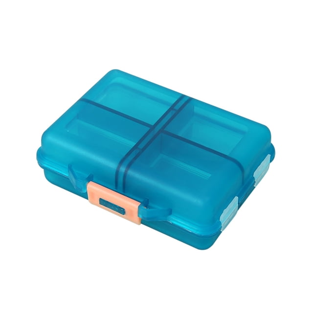 Daily Pill Organizer Travel Vitamin Organizer 8 Compartments Portable Vitamin Organizer Small and Unique Shape Easy To Carry Large Space Capacity Suitable for Outdoor Travel Pill Organizer Travel
