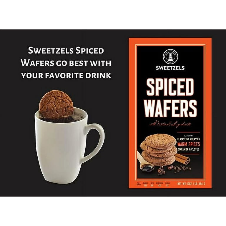 Sweetzels Spiced Wafers with Blackstrap Molasses 2 pack (16 oz