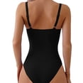 thumbnail image 4 of Aobny Long Torso Cute Bathing Suits Black Padded Women's Swimsuits Bikini Monokini Bathing Suits for Women, 4 of 4