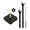 18mm Shaft Black, variant on Wall Clock Movement Non Ticking Hands High  Long Shaft for Painting Clock Metal Wall Clock Maintenance Repair Parts , 31mm Shaft Black