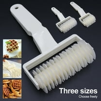 Hariumiu Kitchen Lattice Cutter, Dough Lattice Roller Cutter Baking Tool Cookie Pie Pizza Bread Pastry Crust Roller Cutter, Household Time-Saver Baking Pastry Tools for Pizza Biscuits