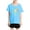 Light Blue, variant on Piuwrlz Kid Short Sleeve Sweatshirt Girls T-Shirts Solid Color Blouses V-Neck T Shirt Top Black Size 8 Years