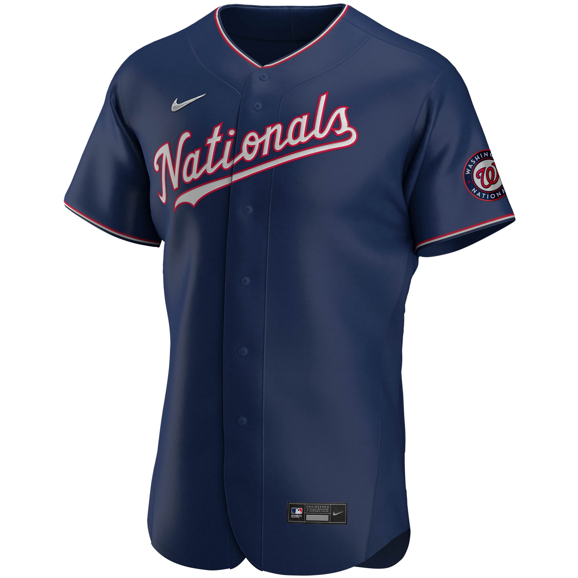 Men's Nike Navy Washington Nationals Alternate Authentic Team Jersey 