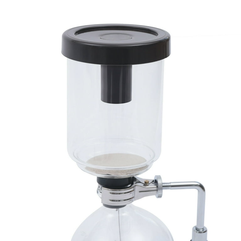 Amarine Made 5-Cup Coffee Syphon Tabletop Siphon (Syphon) Gravity Coffee  Maker Glass Siphon Vacuum Coffee Maker, 16 Ounce, Clear with Alcohol Burner